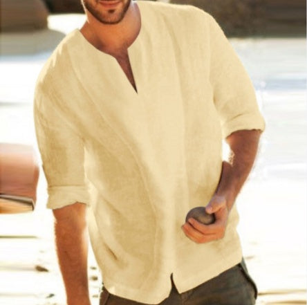 Mens Linen T Shirt for Casual Style