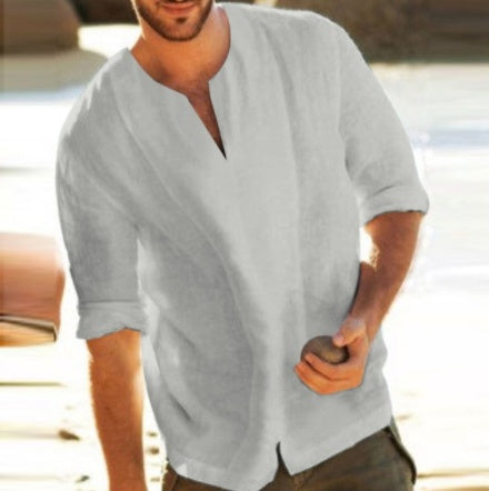 Mens Linen T Shirt for Casual Style