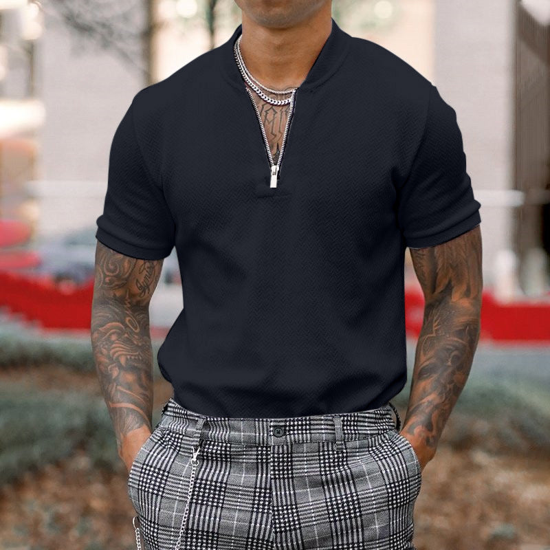 Casual Polo Shirt for Men Short Sleeve Top