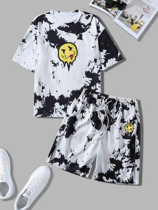 Graphic Print Casual Two-Piece Summer Outfit