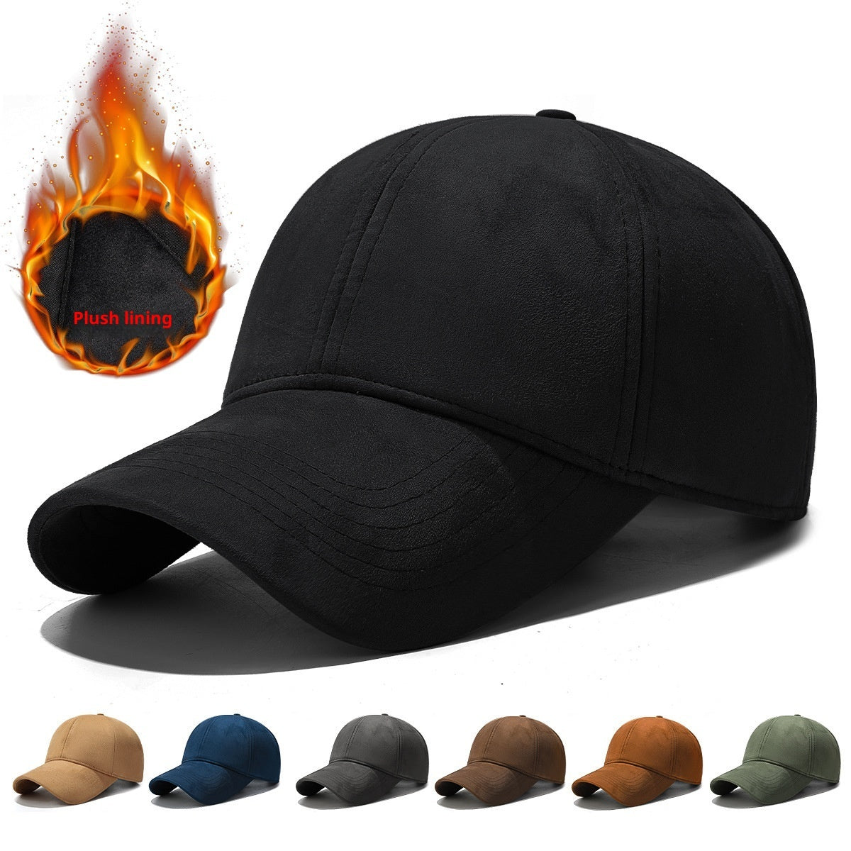 Fleece Lined Baseball Cap for Winter Warm Wear