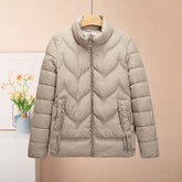 Stand Collar Cotton Clothing for Women