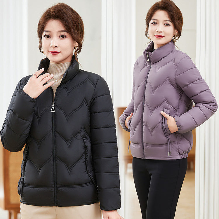 Stand Collar Cotton Clothing for Women