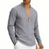 Mens Linen Long Sleeve Shirt for Casual Wear