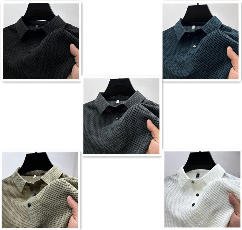Mens Mesh Polo Shirt for Summer Wear