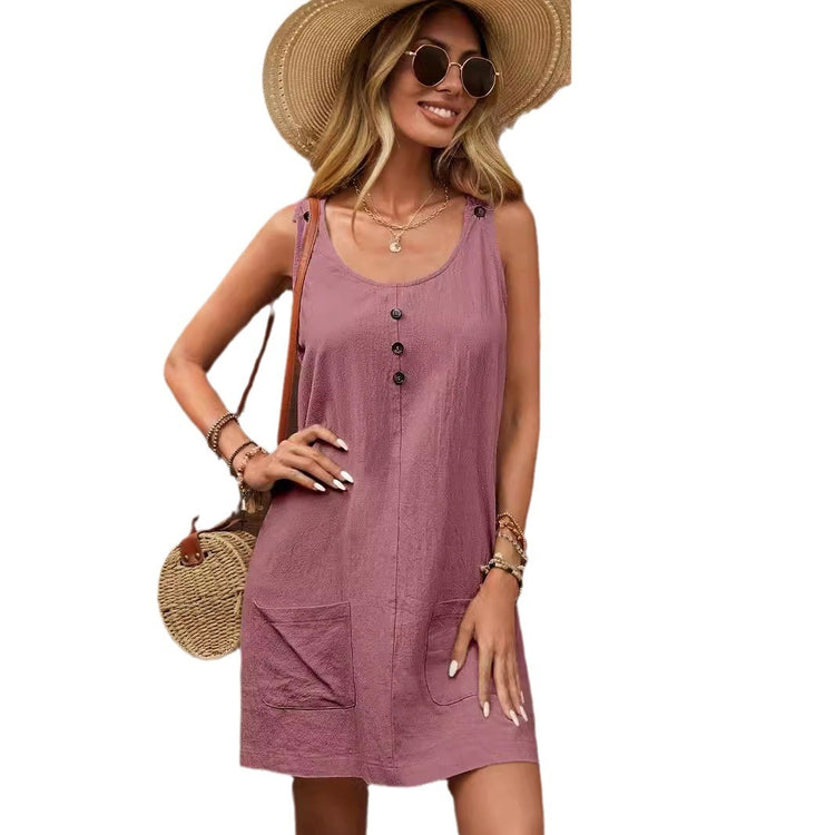 Sleeveless Midi Dress for Women