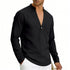 Mens Linen Long Sleeve Shirt for Casual Wear